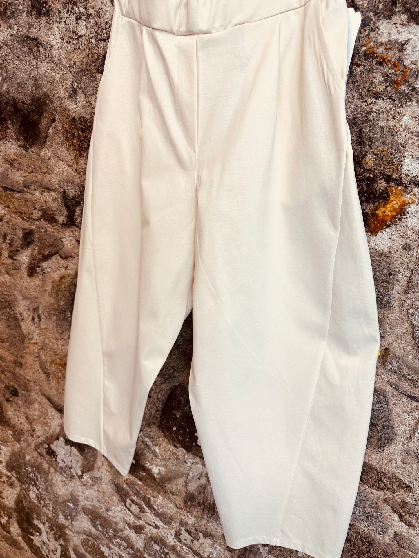 “Lottie” butter cream italian elegant cocoon trouser