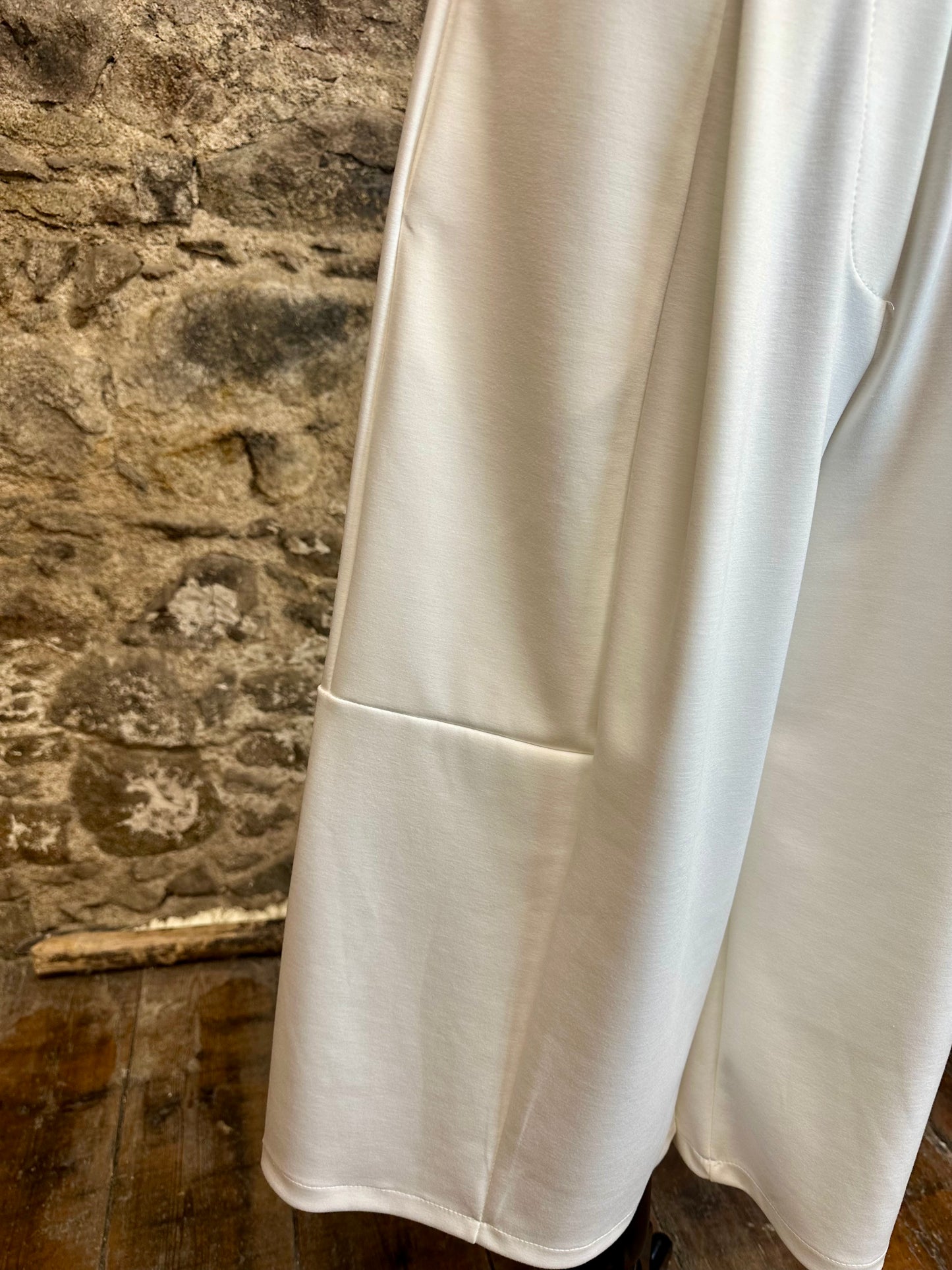 “Harriet “ 3/4 length Italian ivory cullottes