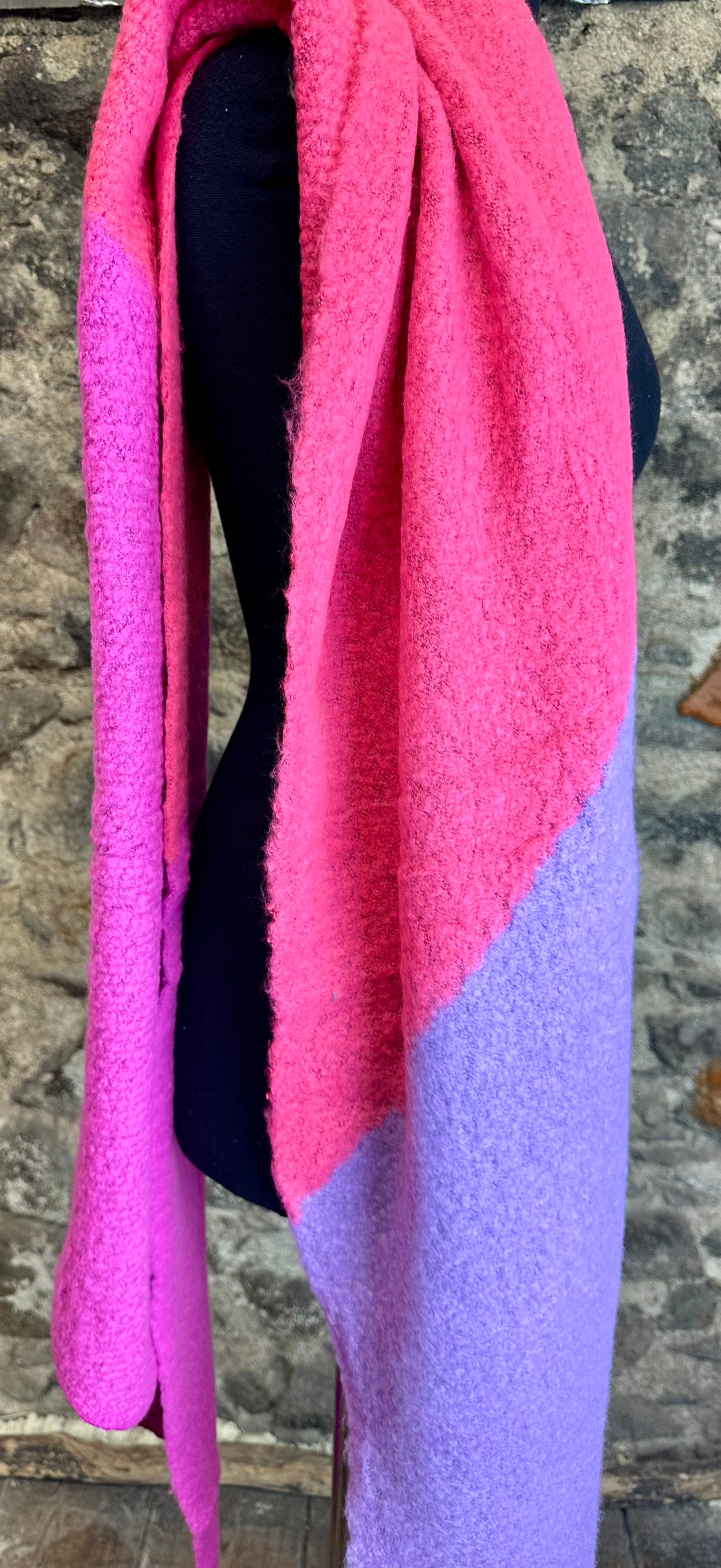 Lilacs and pink super cosey large wrap