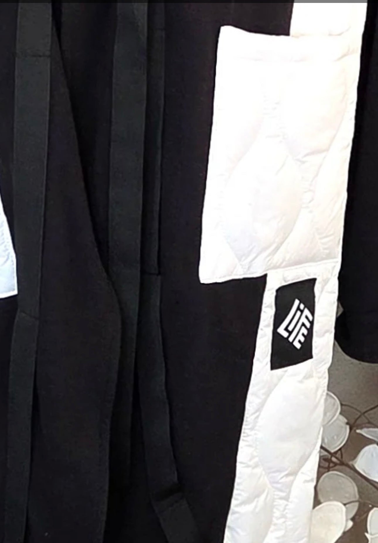 “Estelle “ mixed fabric jersey jacket