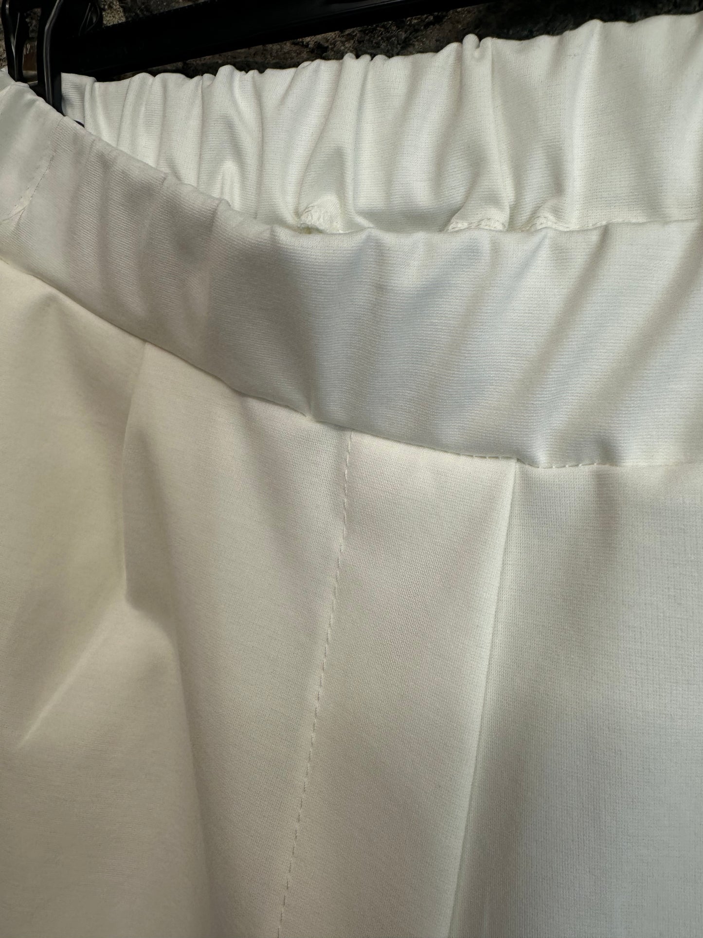 “Lottie “ summer white Italian cocoon pant
