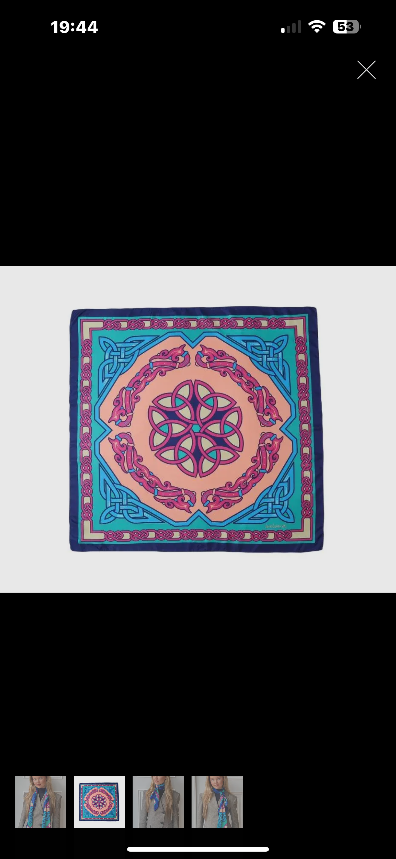 Maeve Poly silk trinity heritage square scarf