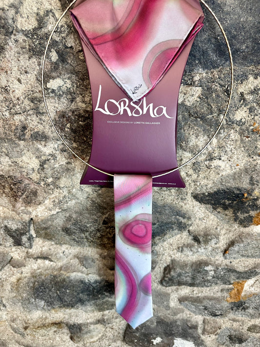 Lorshadesign Handpainted silk tie collection