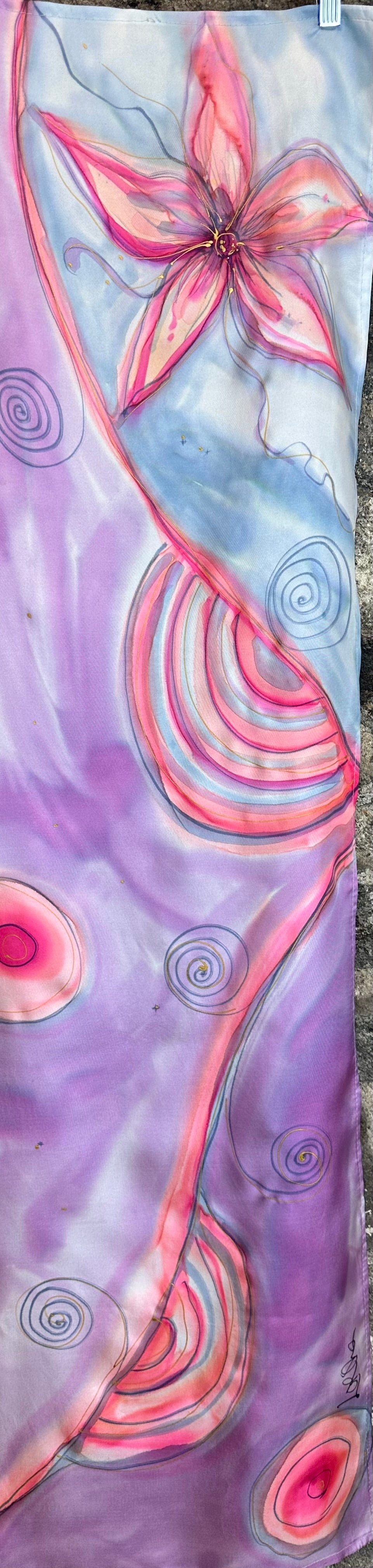 Lorshadesign Handpainted silk scarf collection