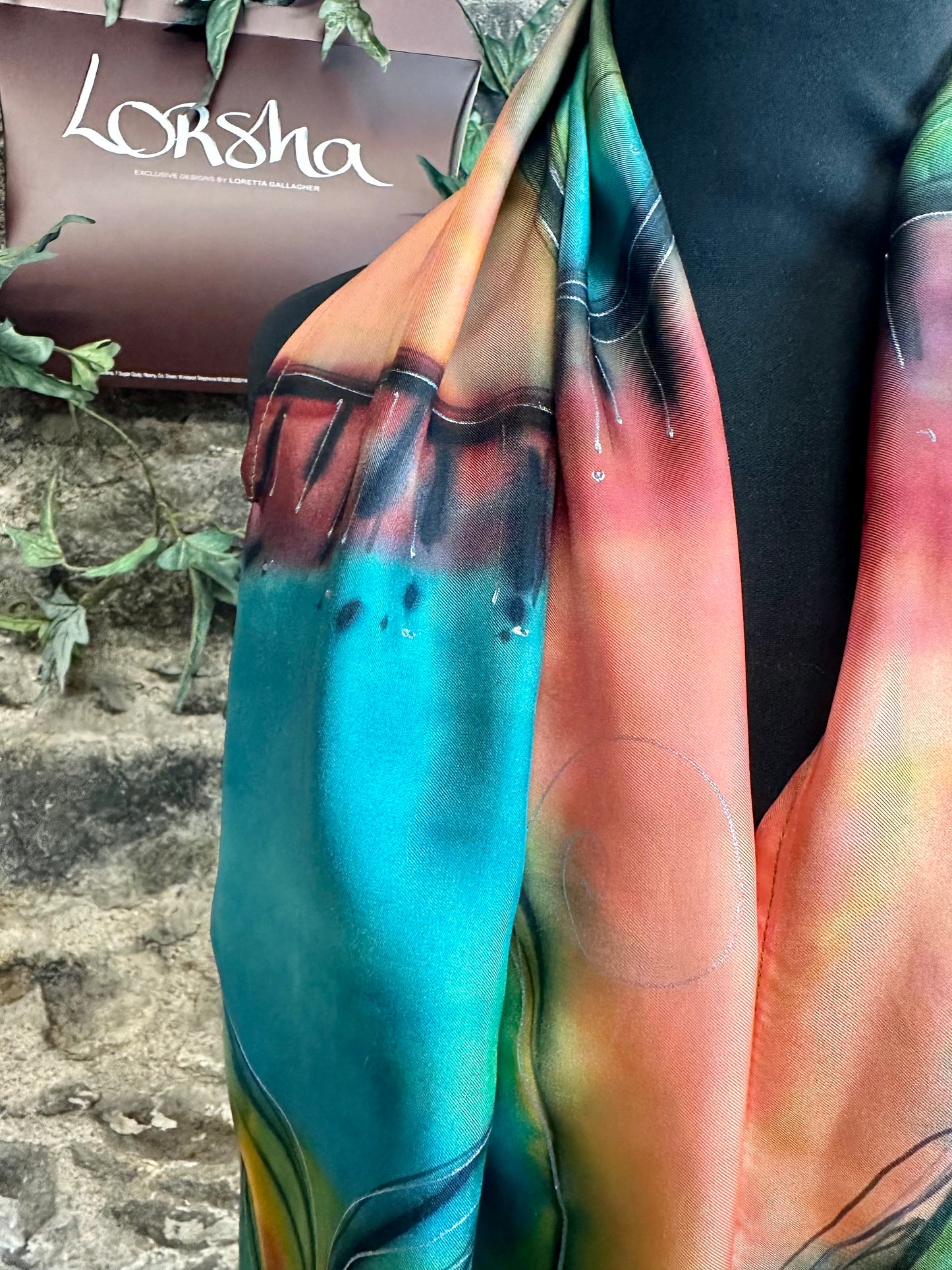 Lorshadesign Handpainted silk scarf collection