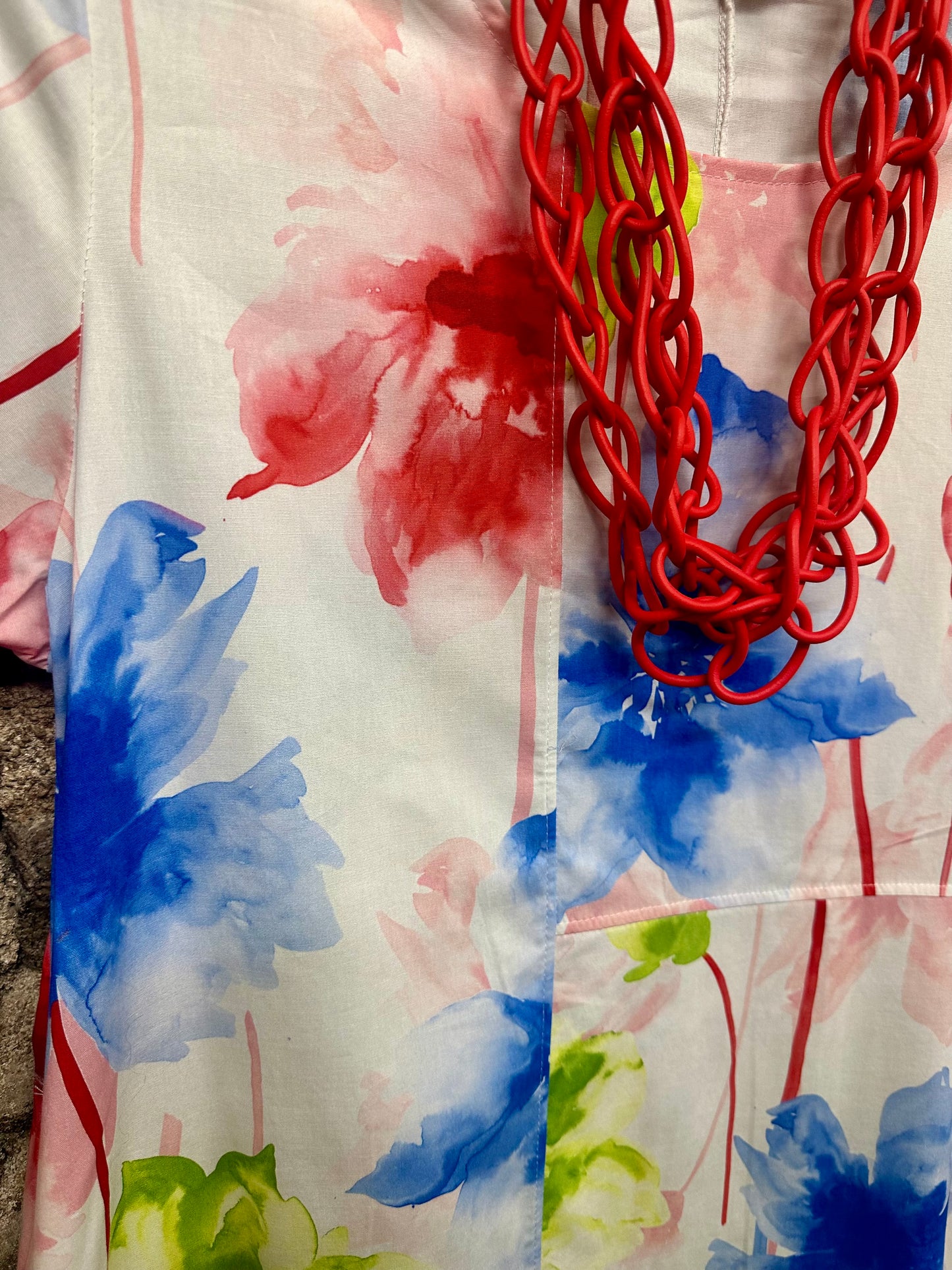 “Water colour bloom “ 🌺 Italian cocoon dress