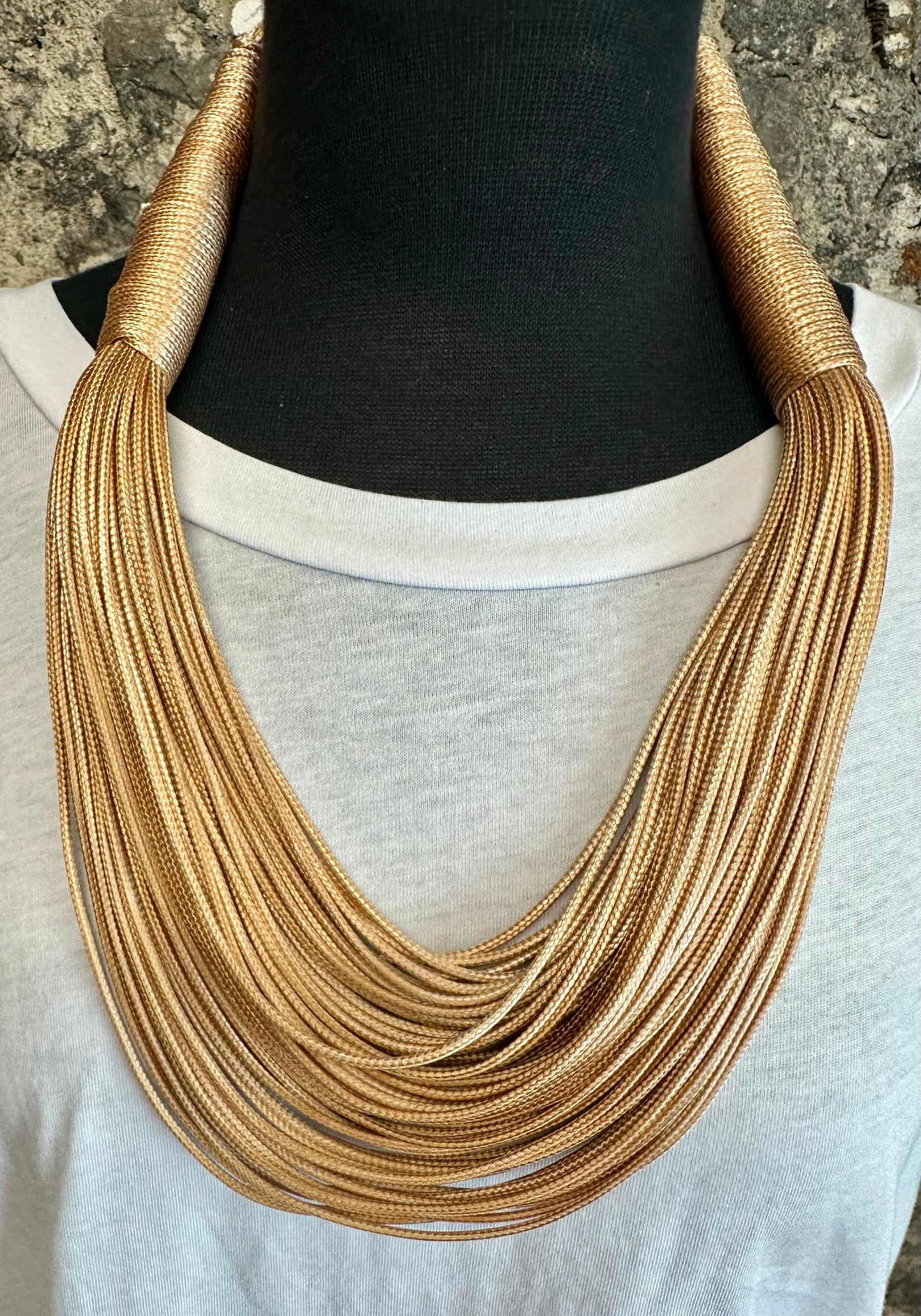 “Aisling “ caramel  Statement neckpiece