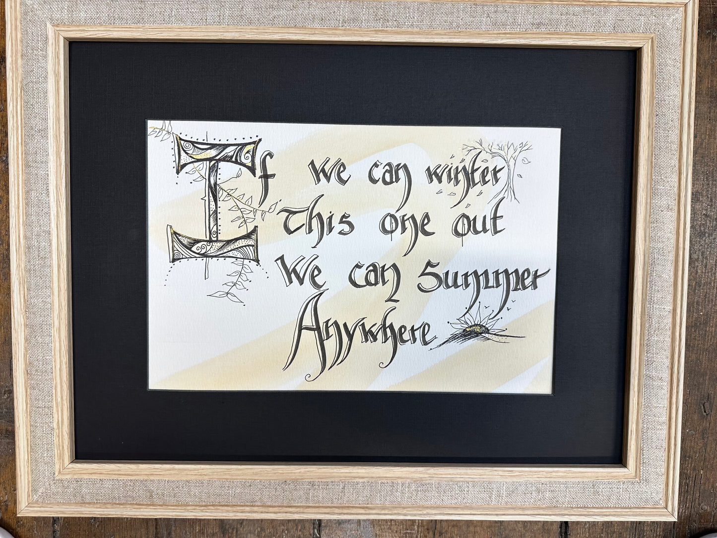 If we can winter this one out …Seamus Heaney