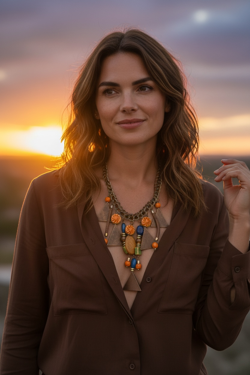 Contemporary statement neckpiece