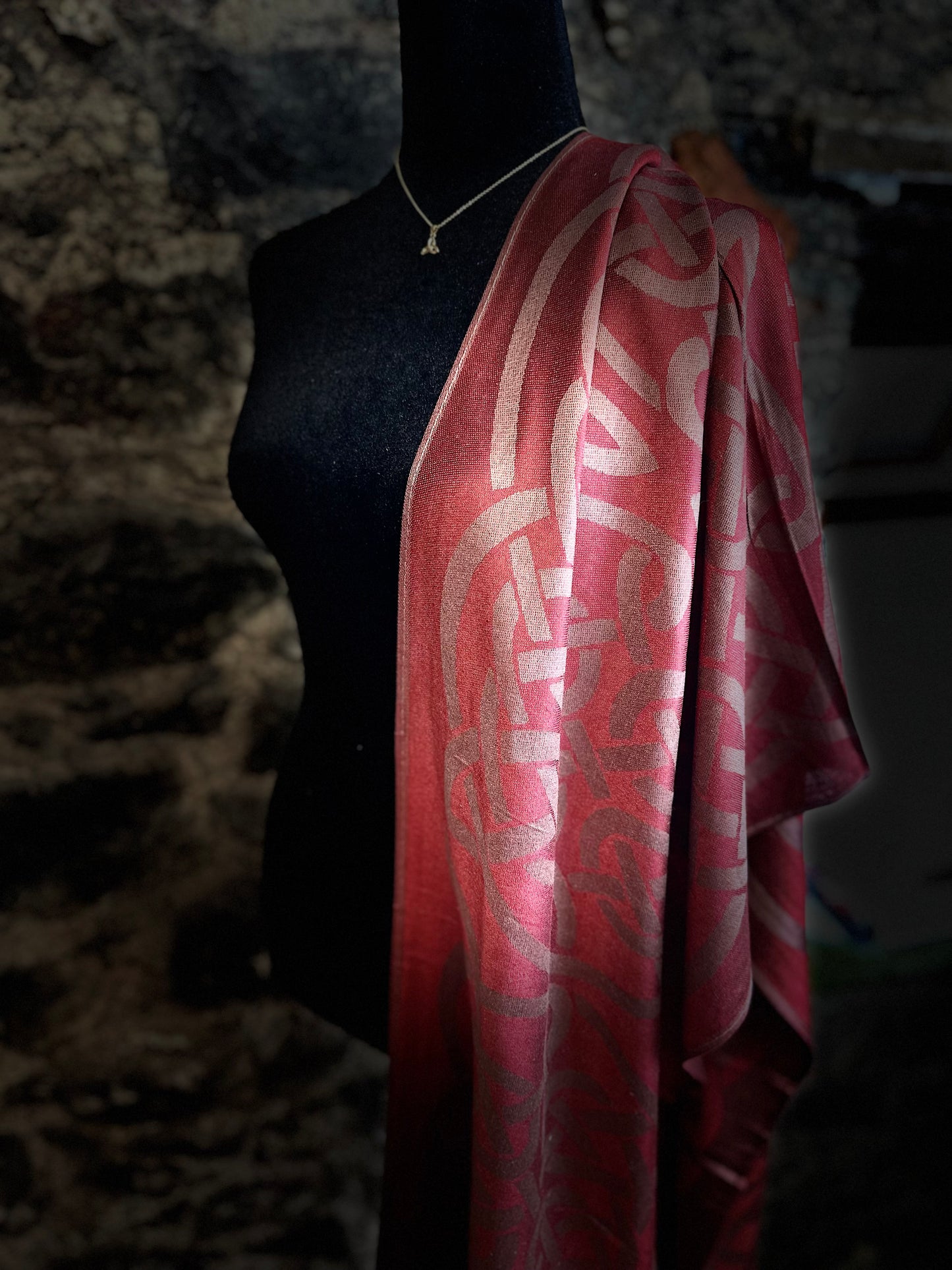 Terrocata heritage Irish designed knotwork pashmina