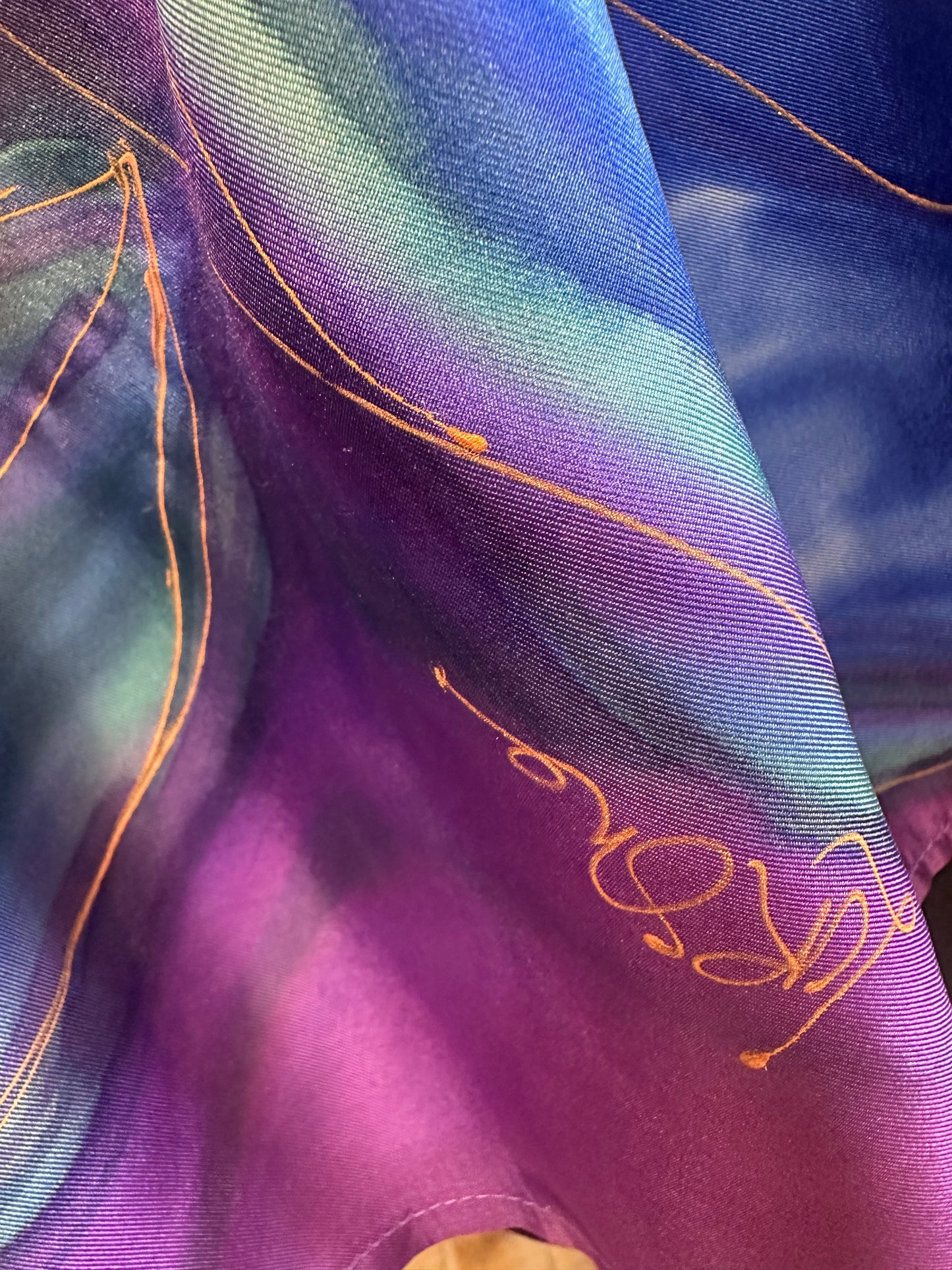 Lorshadesign Handpainted silk scarf collection