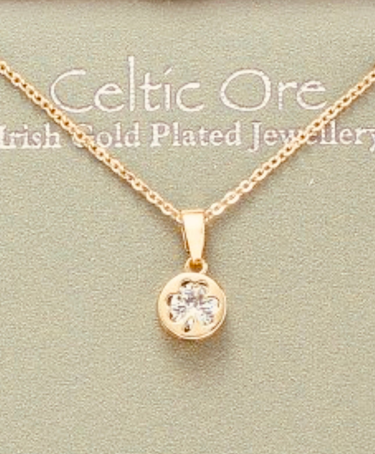 Elegant heritage gold plated Celtic neckpiece