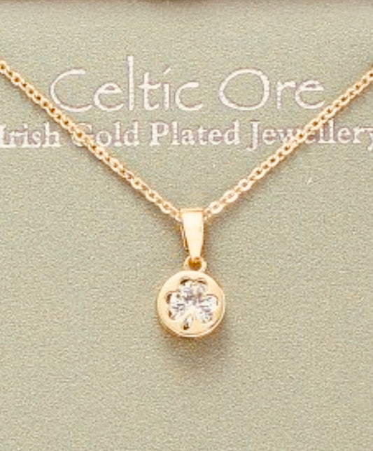 Elegant heritage gold plated Celtic neckpiece