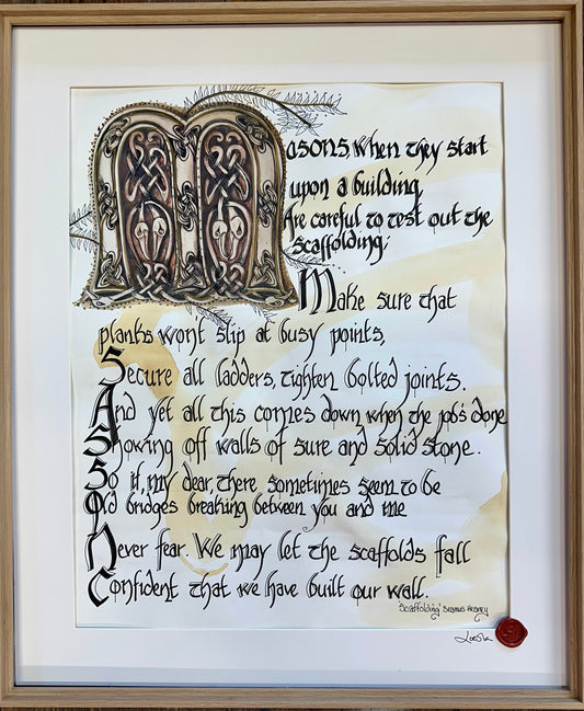 “Scaffolding “ Seamus Heaney