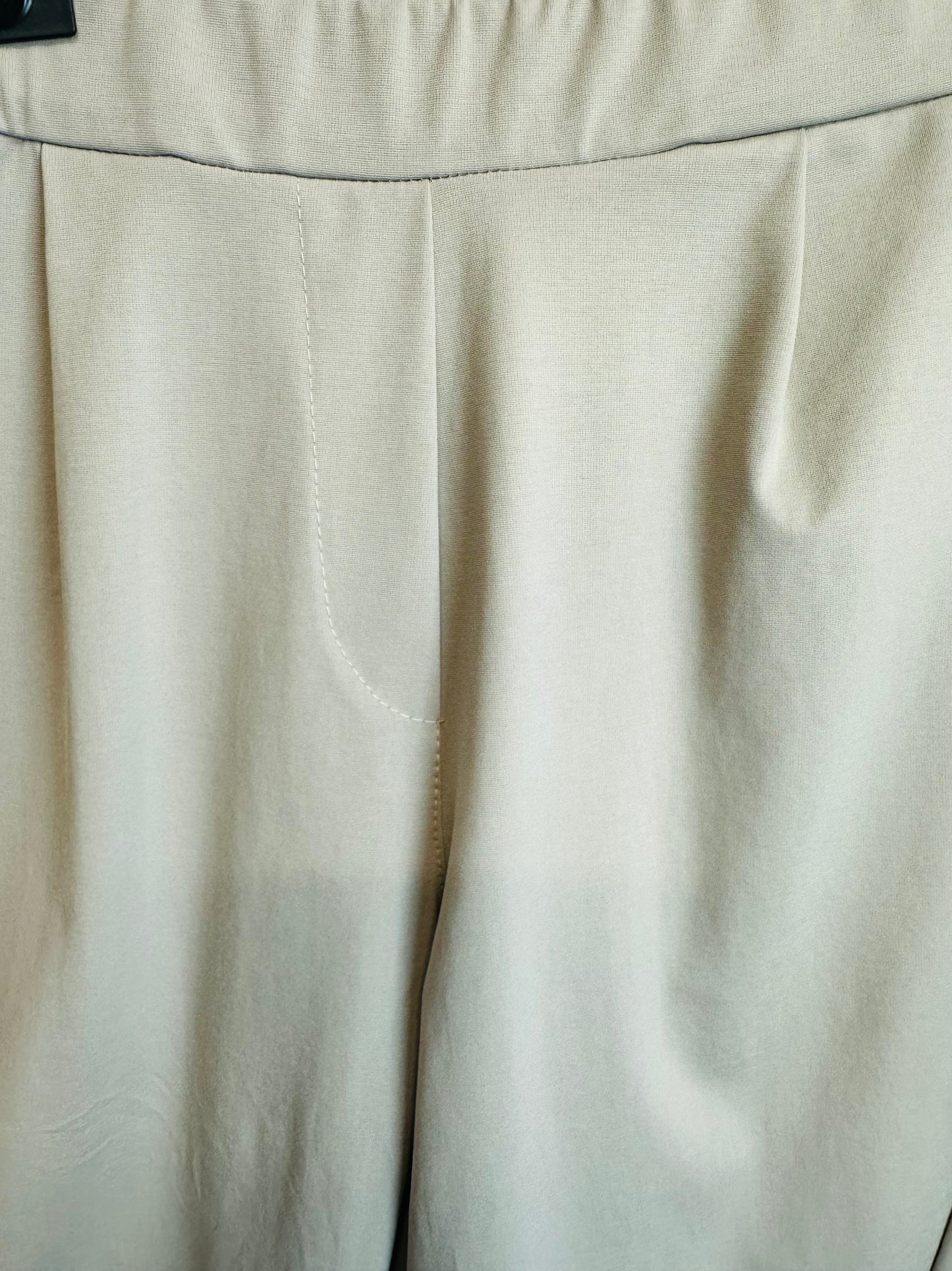 “Lottie”barrel leg Italian cocoon trouser beige mocha