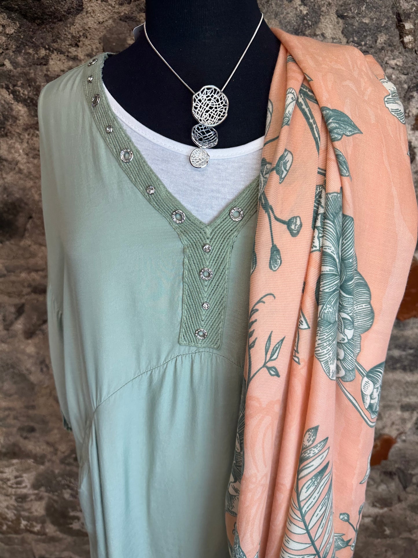 “Marley “ sage green Italian tunic