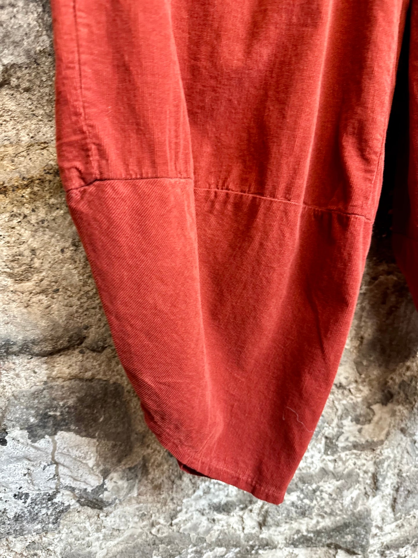 “Toni “ terracotta pin corduroy Italian cullottes
