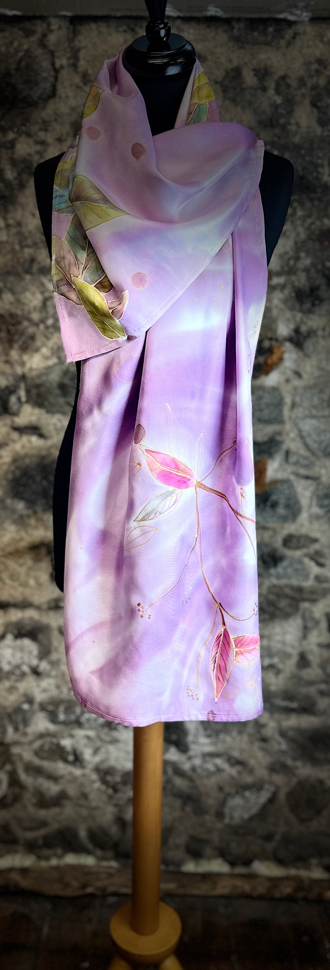 Lorshadesign Handpainted silk scarf collection