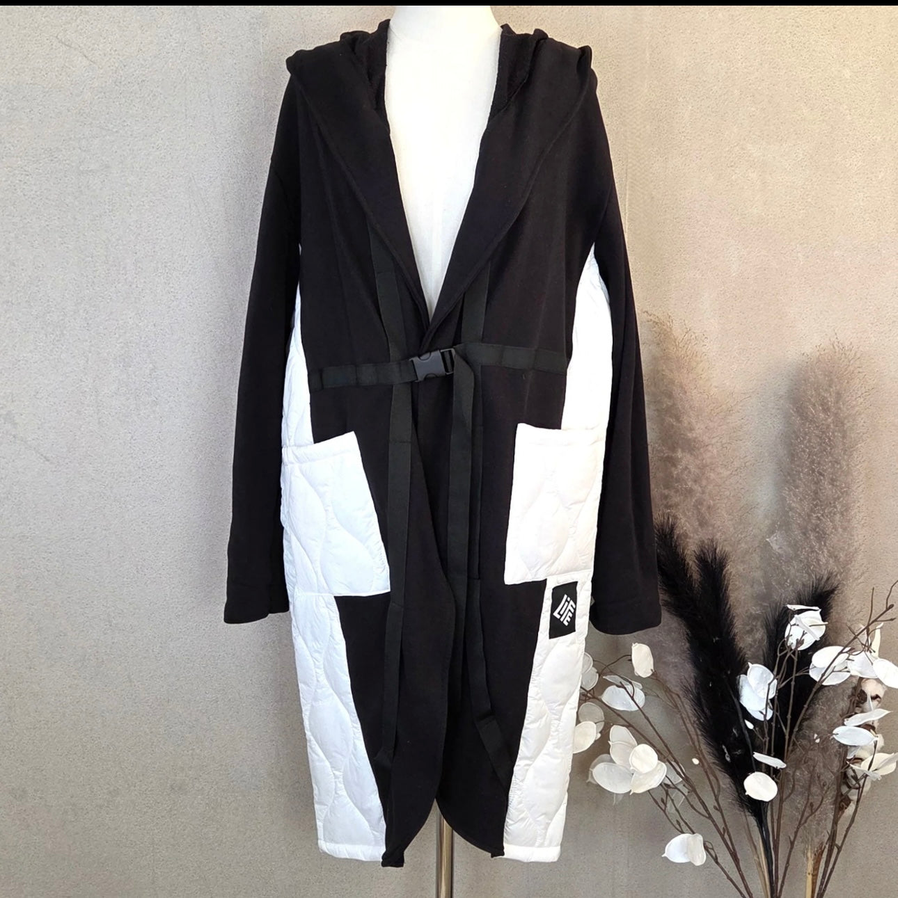 “Estelle “ mixed fabric jersey jacket
