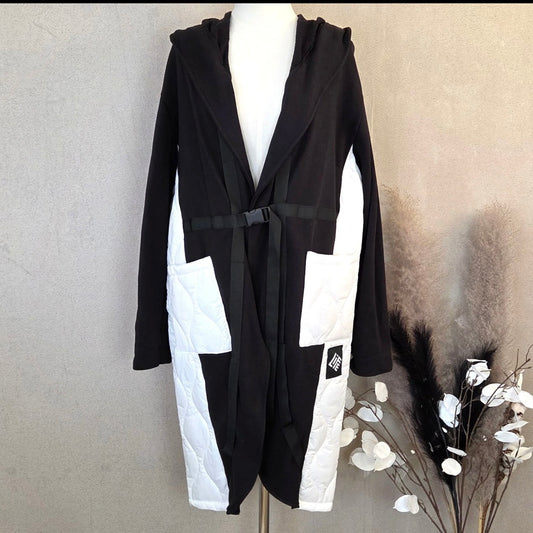 “Estelle “ mixed fabric jersey jacket