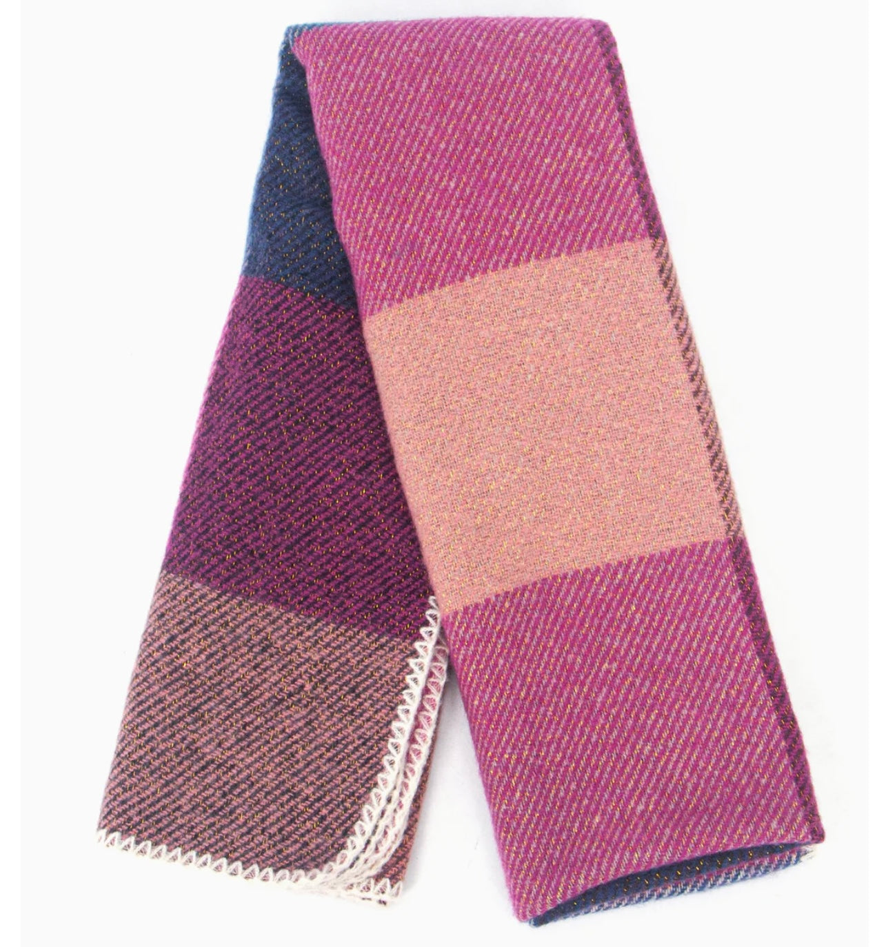 “Cosey blanket stitch large wrap “