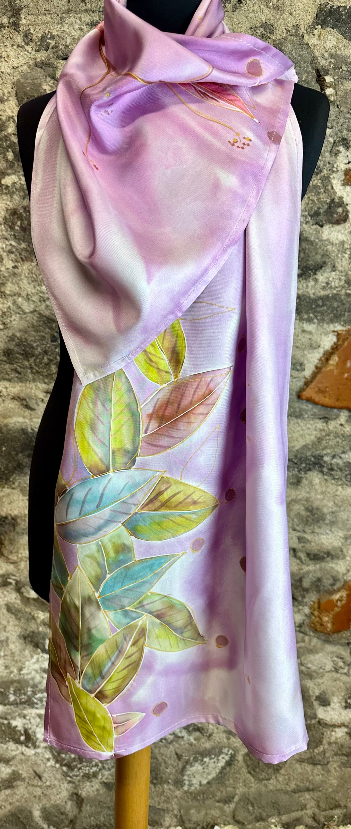 Lorshadesign Handpainted silk scarf collection