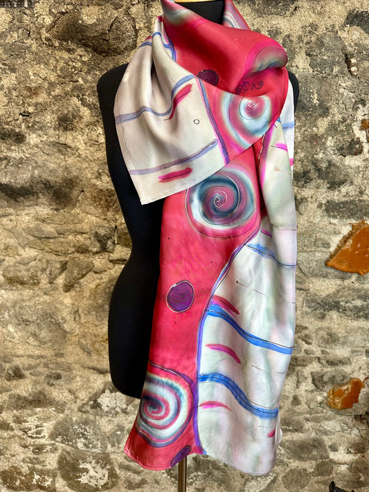 Lorshadesign Handpainted silk scarf collection