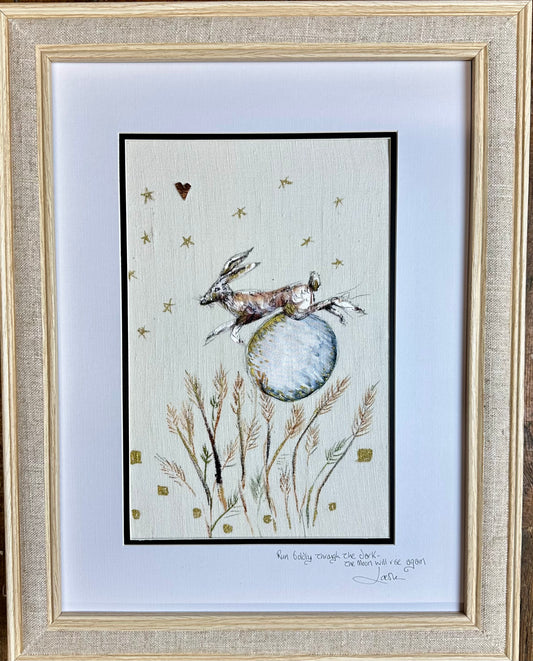 Run boldly through the dark , the moon will rise again