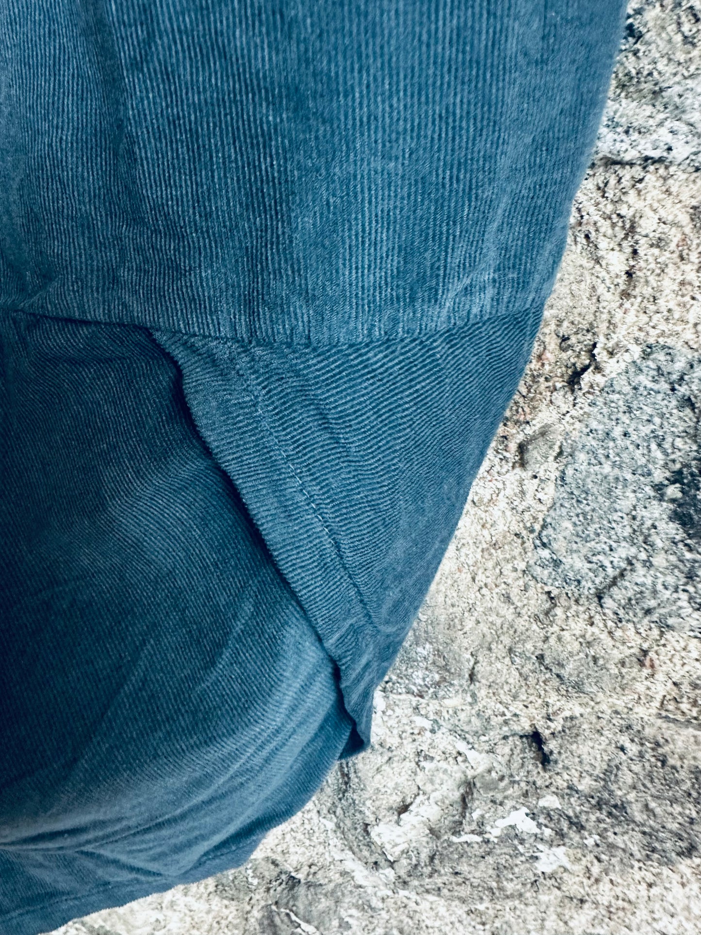 “Toni “ graphite grey Italian needle corduroy cocoon cullottes