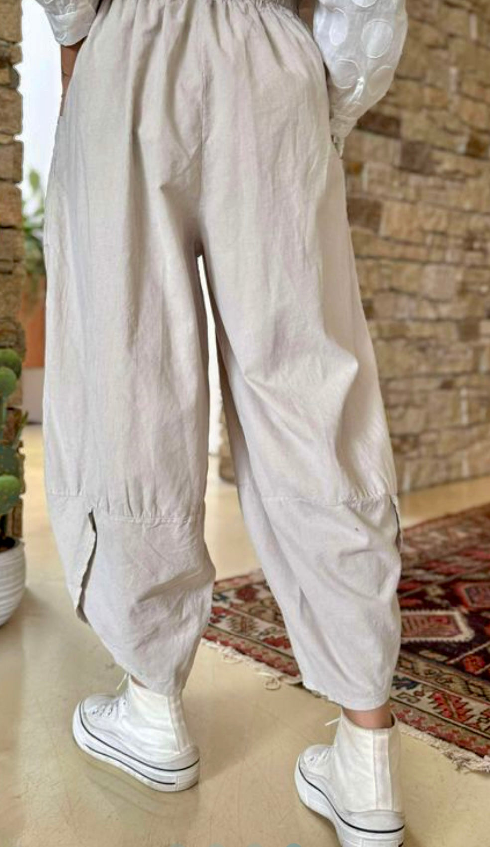 “Toni “ stone needlecord cocoon Italian cullottes