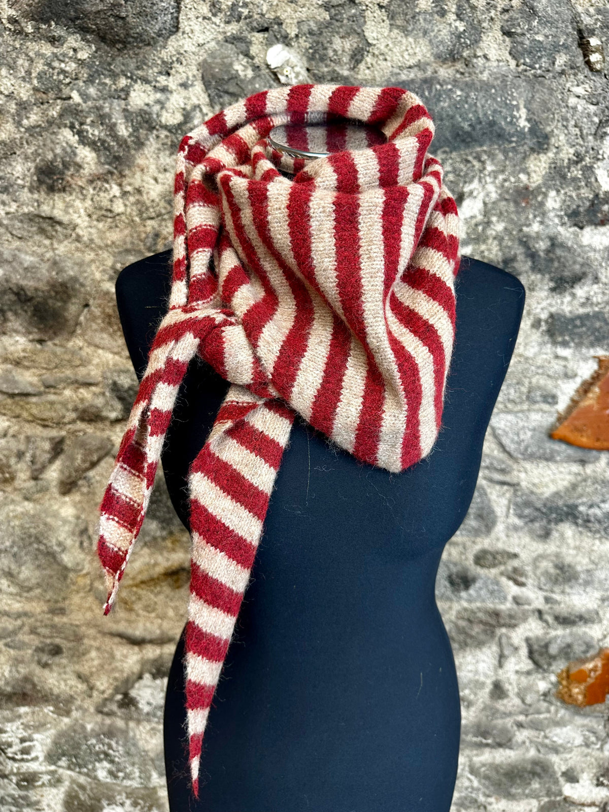 “Nelly” Bretton stripe triangle knit