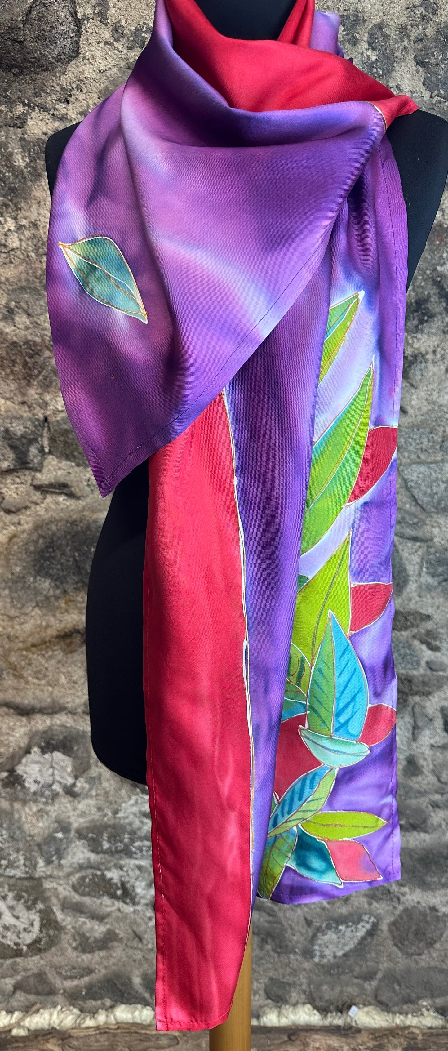 Lorshadesign Handpainted silk scarf collection