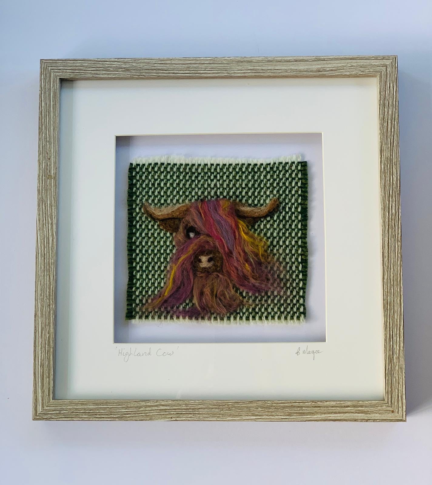 “Highland cow “ Christine Magee hand made needle felted highland friends