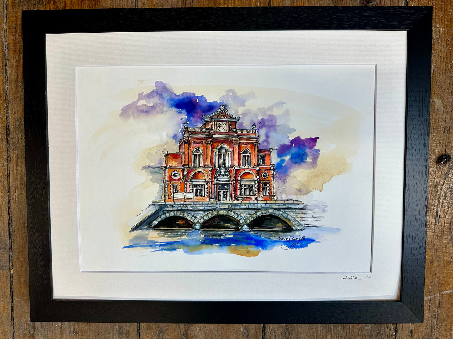 “Newry town hall “ Ltd edition print collection framed