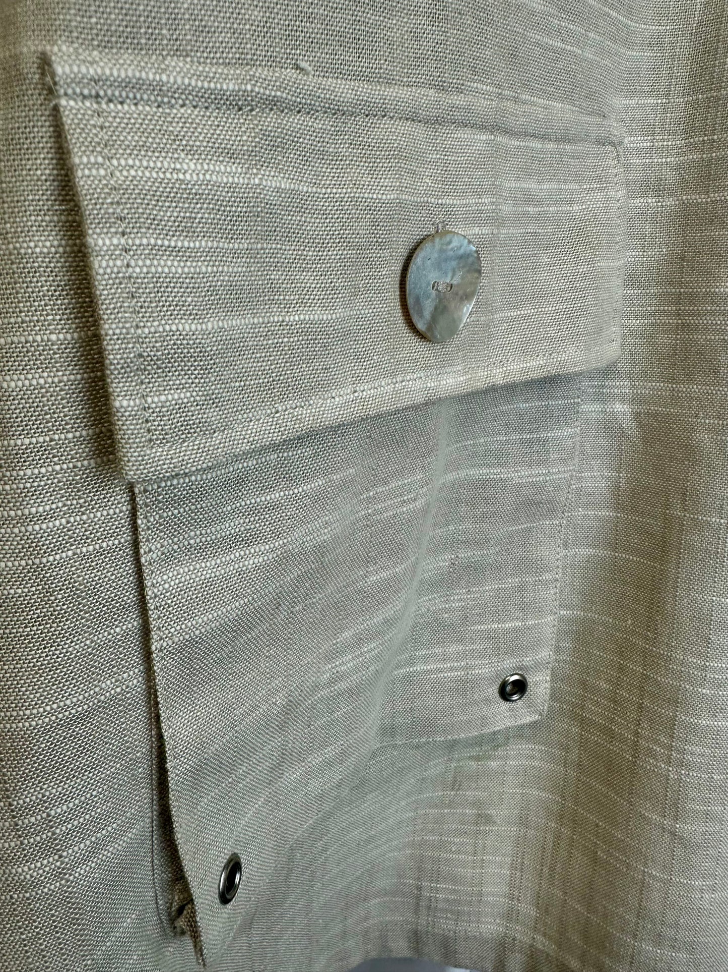 “Ava “ natural Italian linen mix tunic