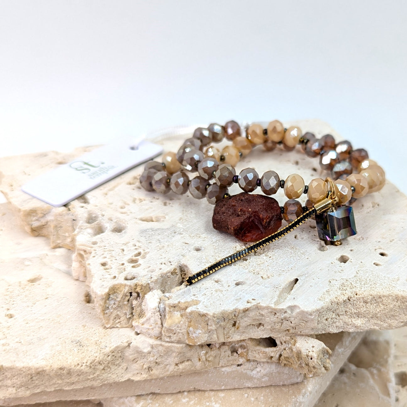 Lorsha statement multi strand bracelet