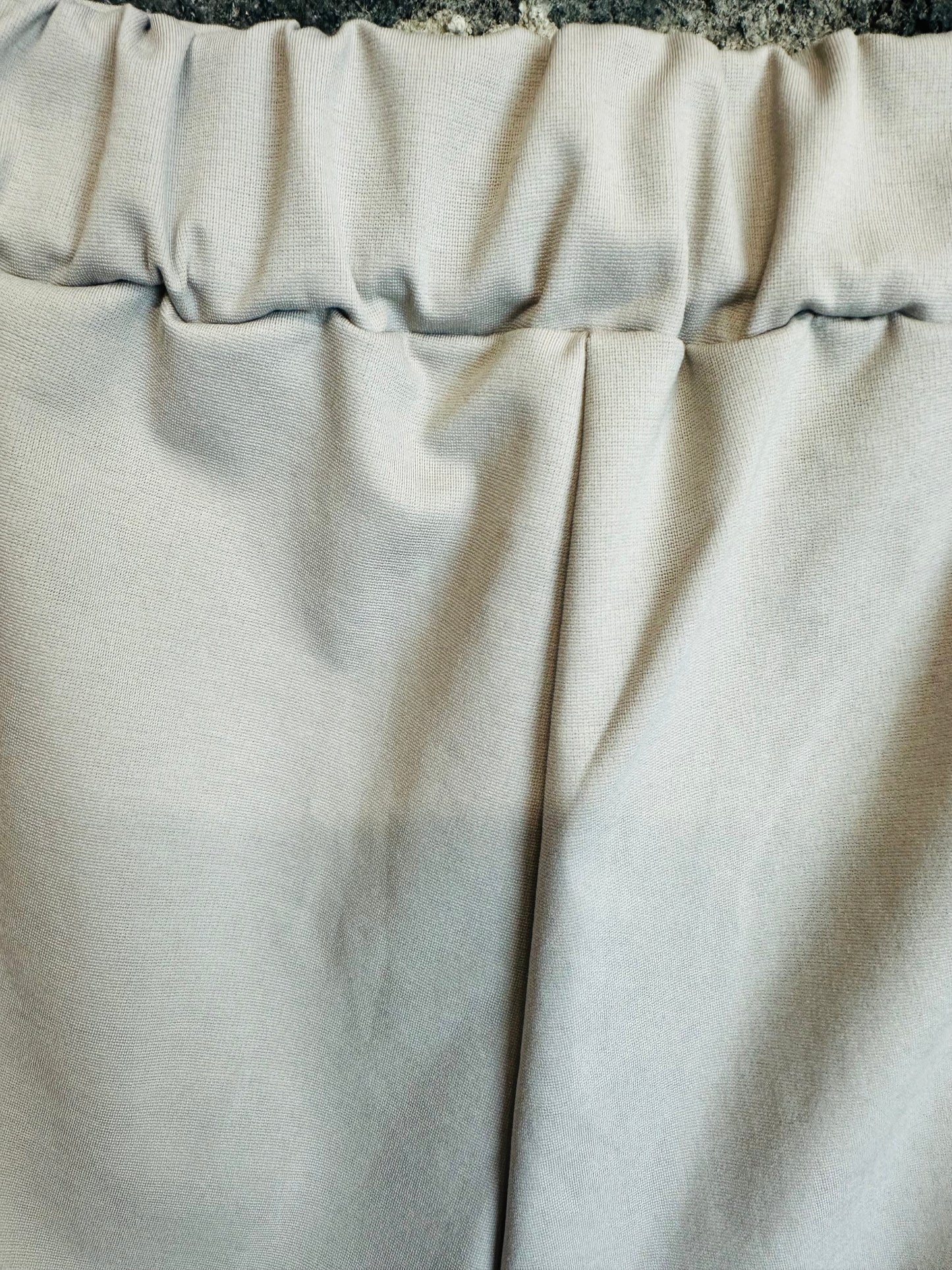 “Lottie”barrel leg Italian cocoon trouser beige mocha