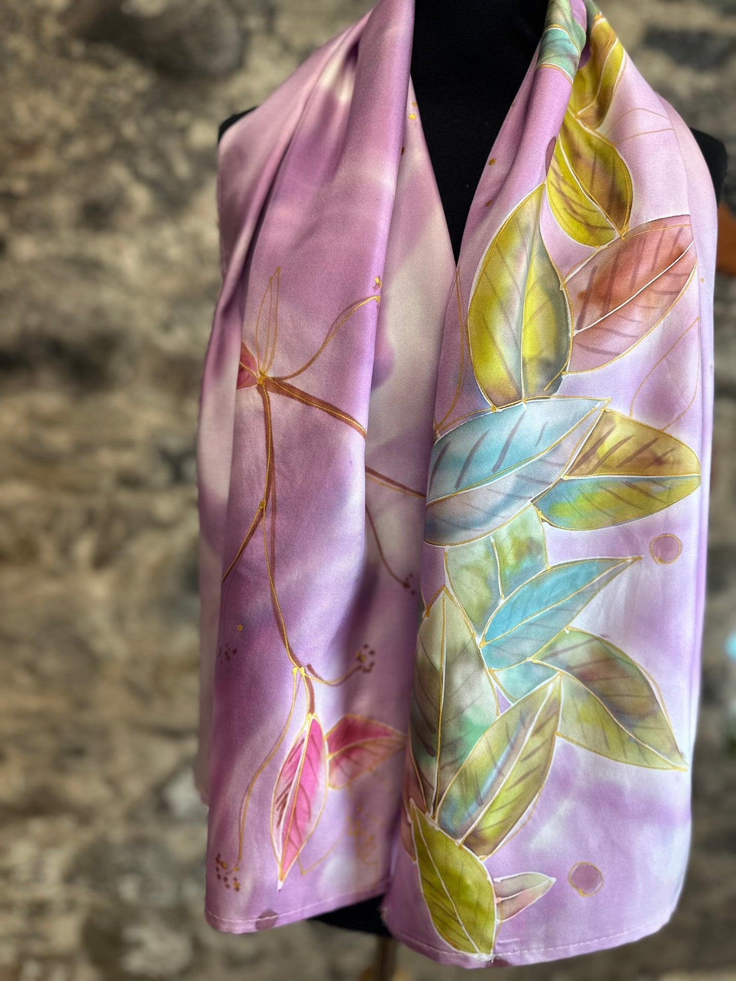 Lorshadesign Handpainted silk scarf collection