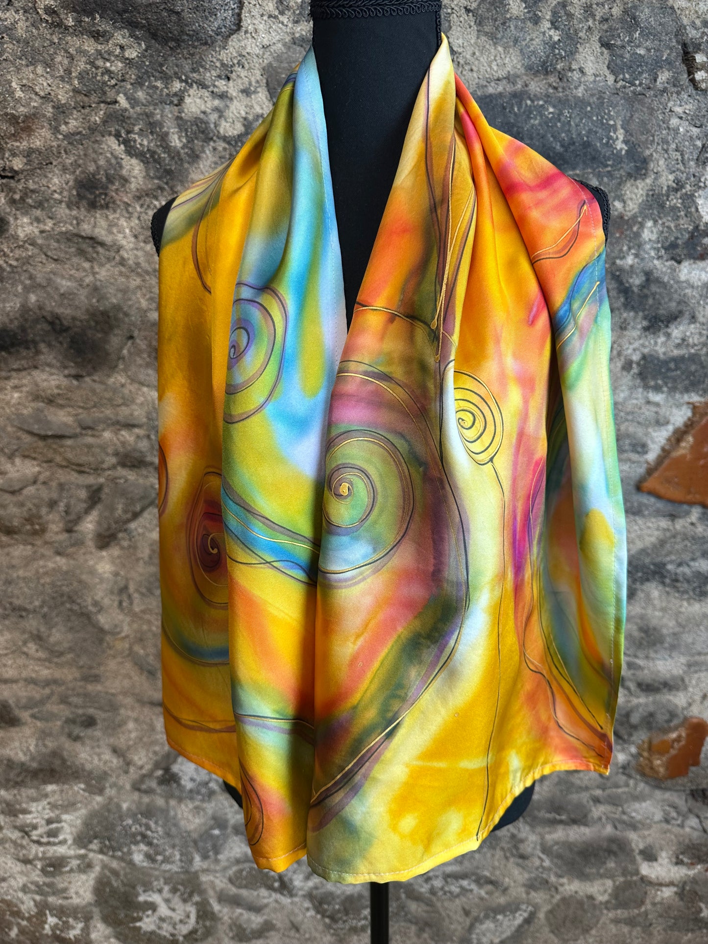 Lorshadesign Handpainted silk scarf collection