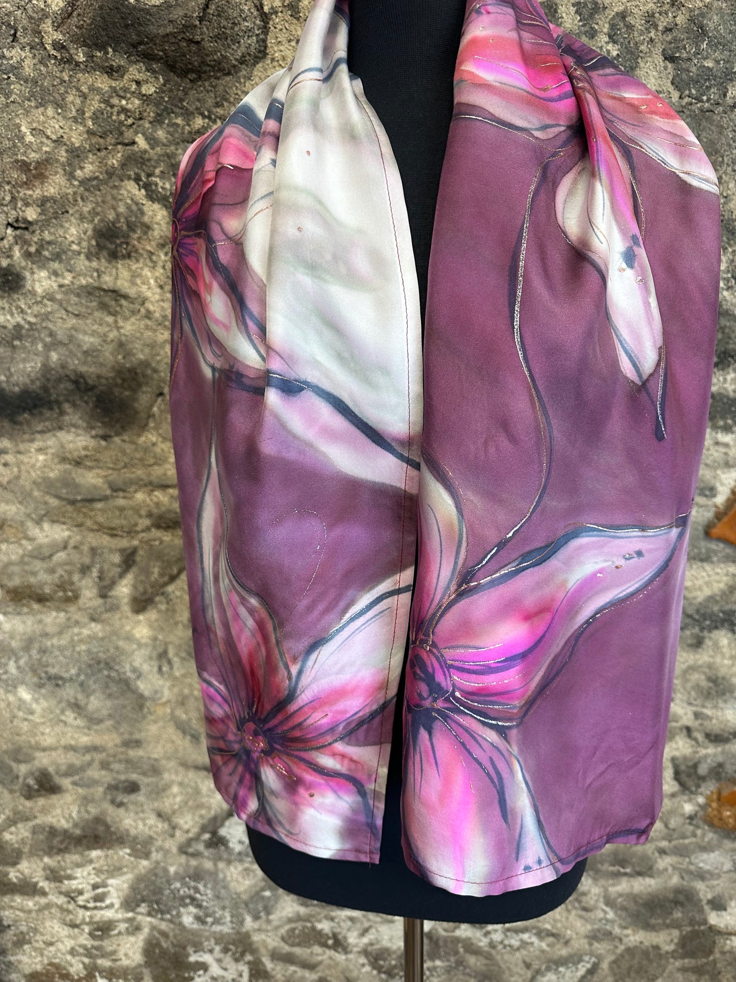 Lorshadesign Handpainted silk scarf collection