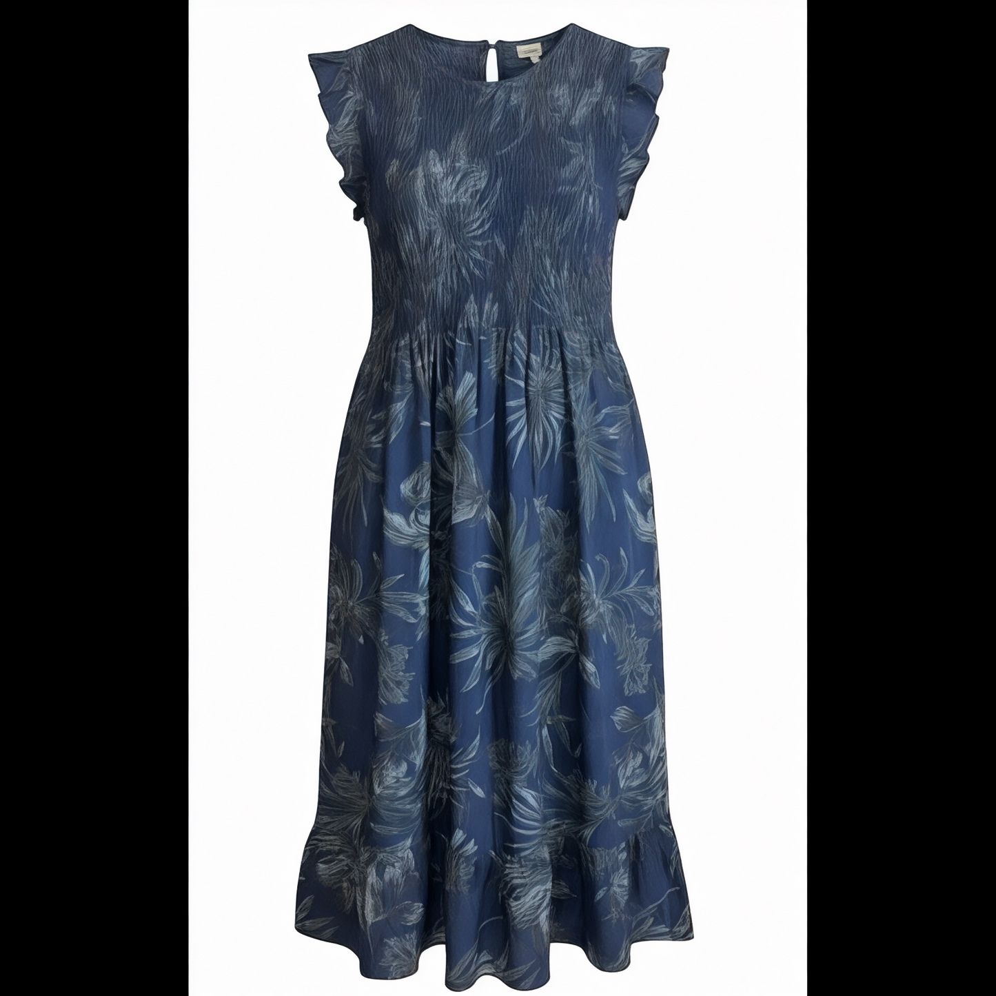 “Camellia “ navy Italian summer dress