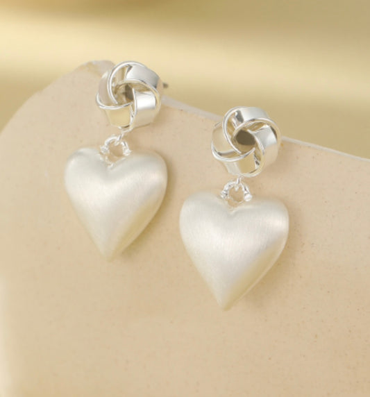 Delicate little heart gift boxed earrings