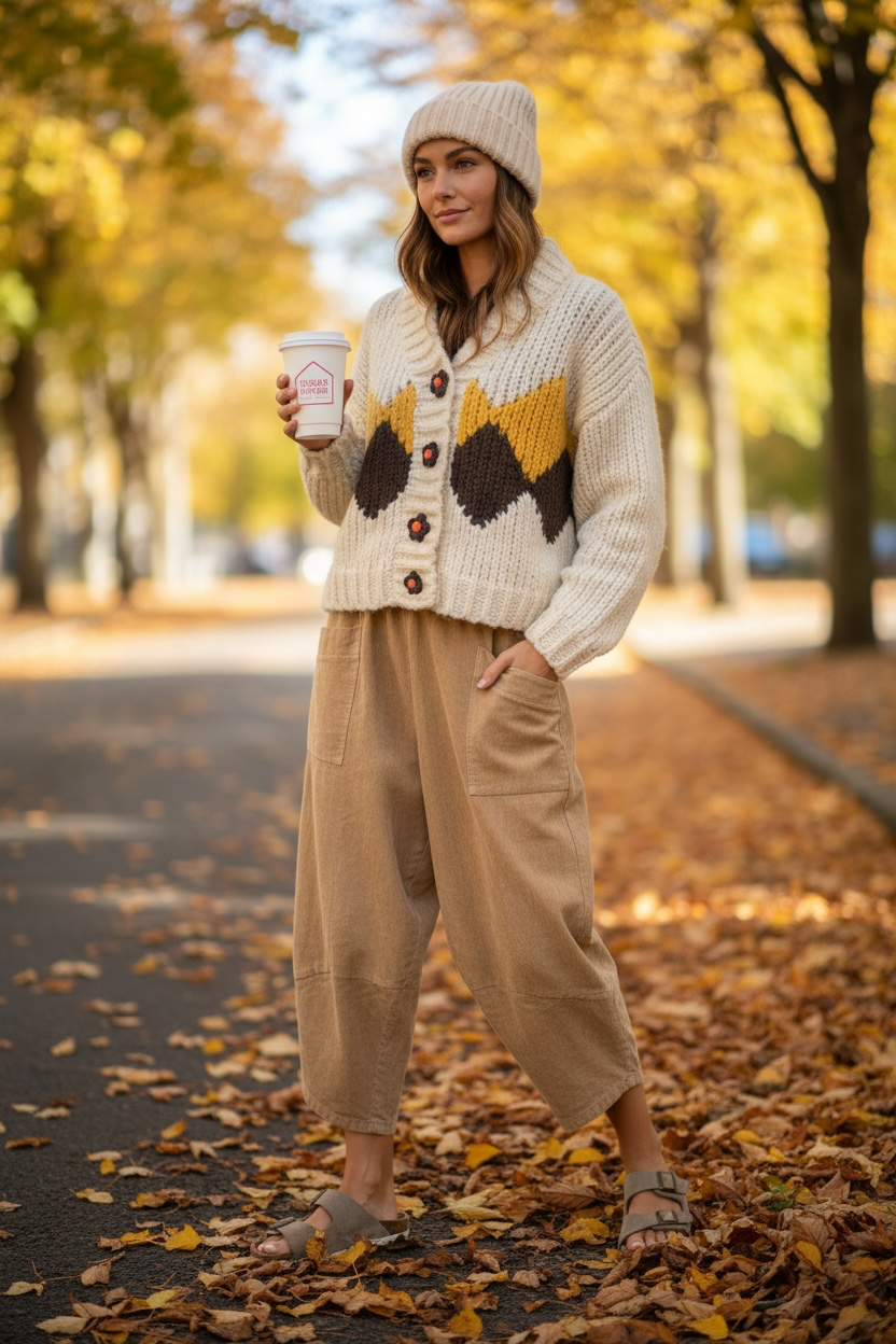 “ elkie “ chenille Italian jogger orchre