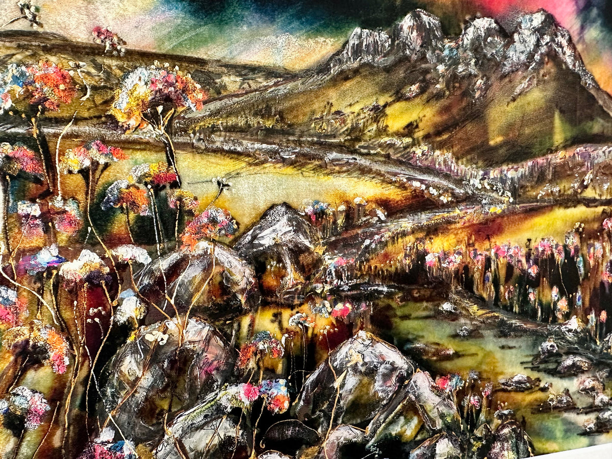 “The quiet path “ the hen mountain the mournes