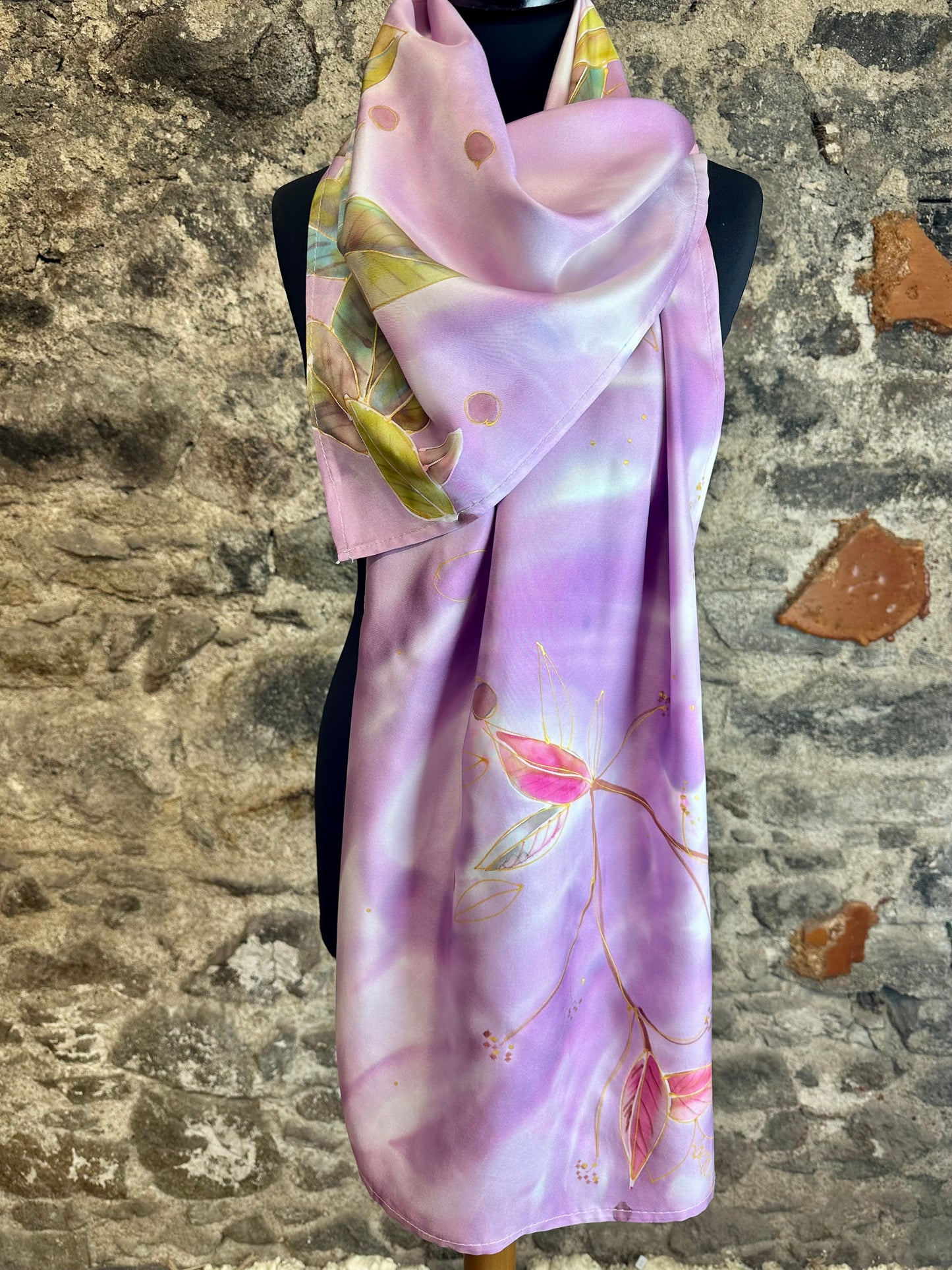 Lorshadesign Handpainted silk scarf collection