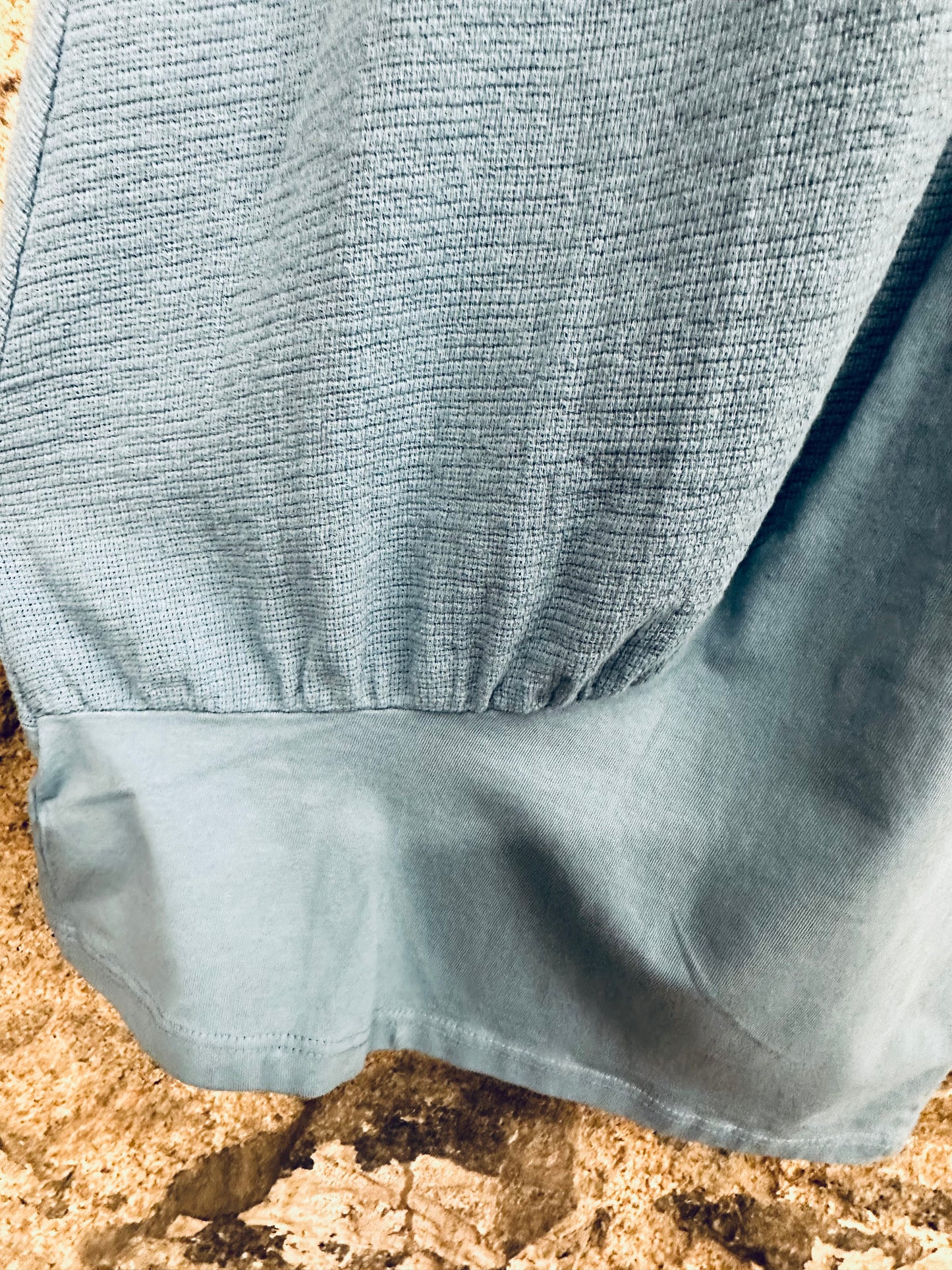 “Florence” cloudy blue Italian linen /cotton culottes