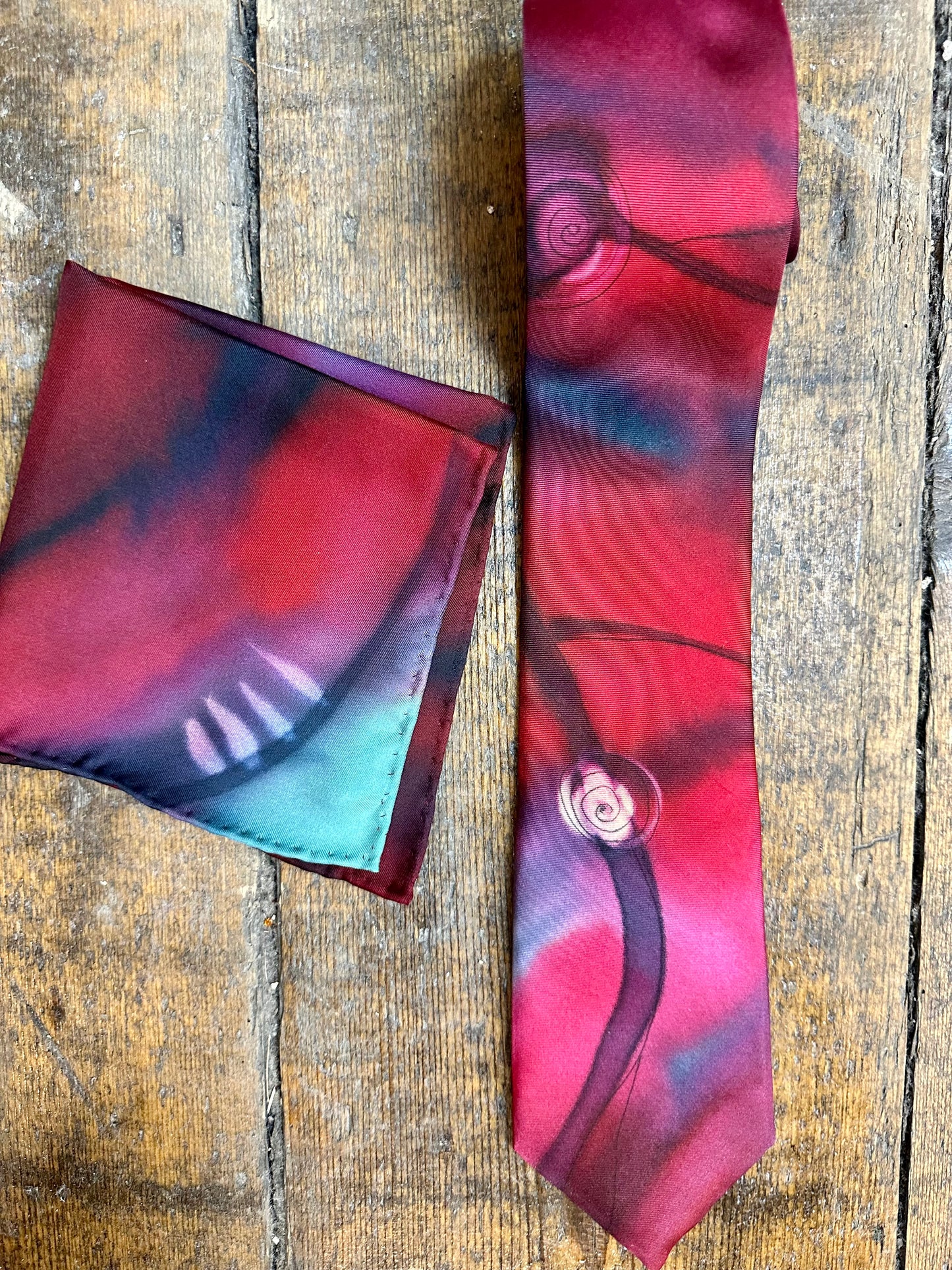 Lorshadesign Handpainted silk tie collection