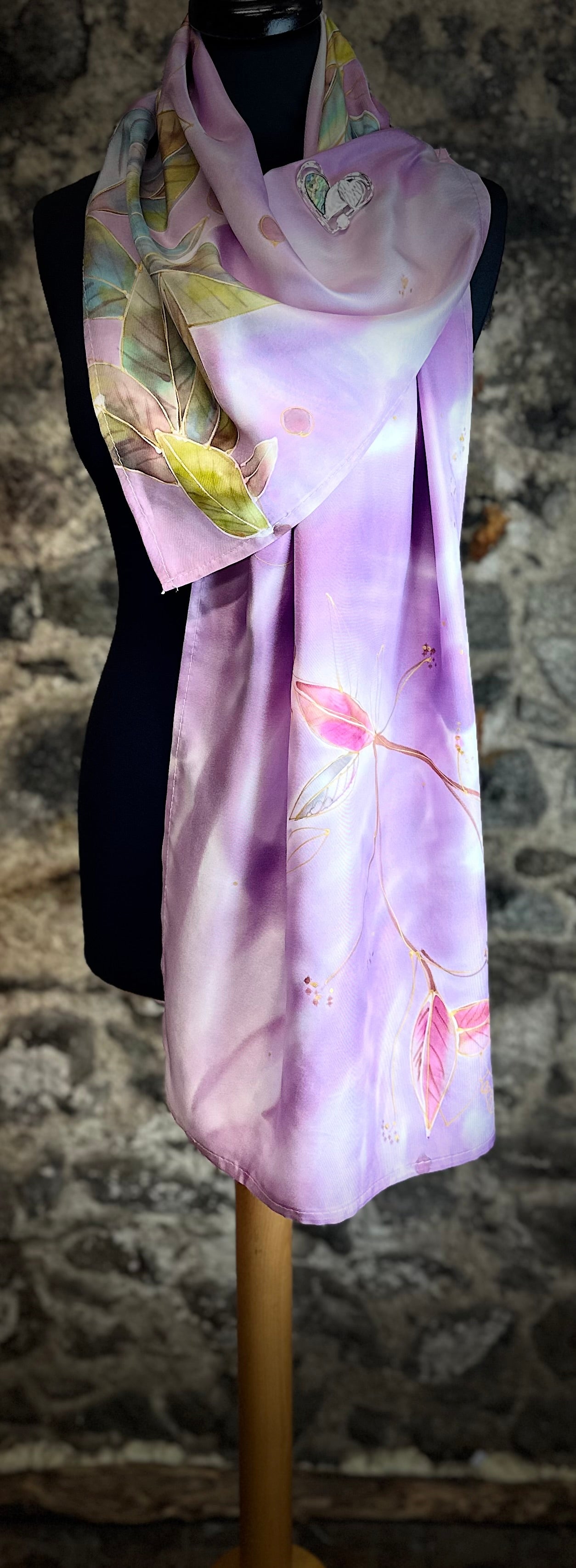 Lorshadesign Handpainted silk scarf collection