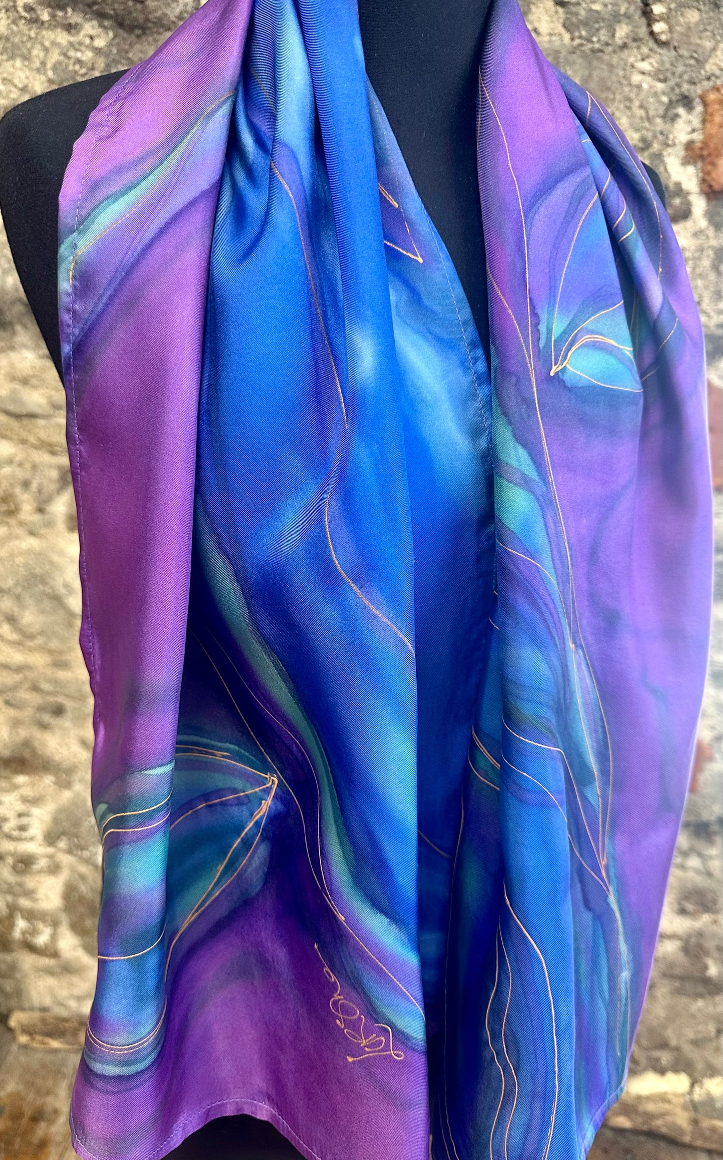 Lorshadesign Handpainted silk scarf collection