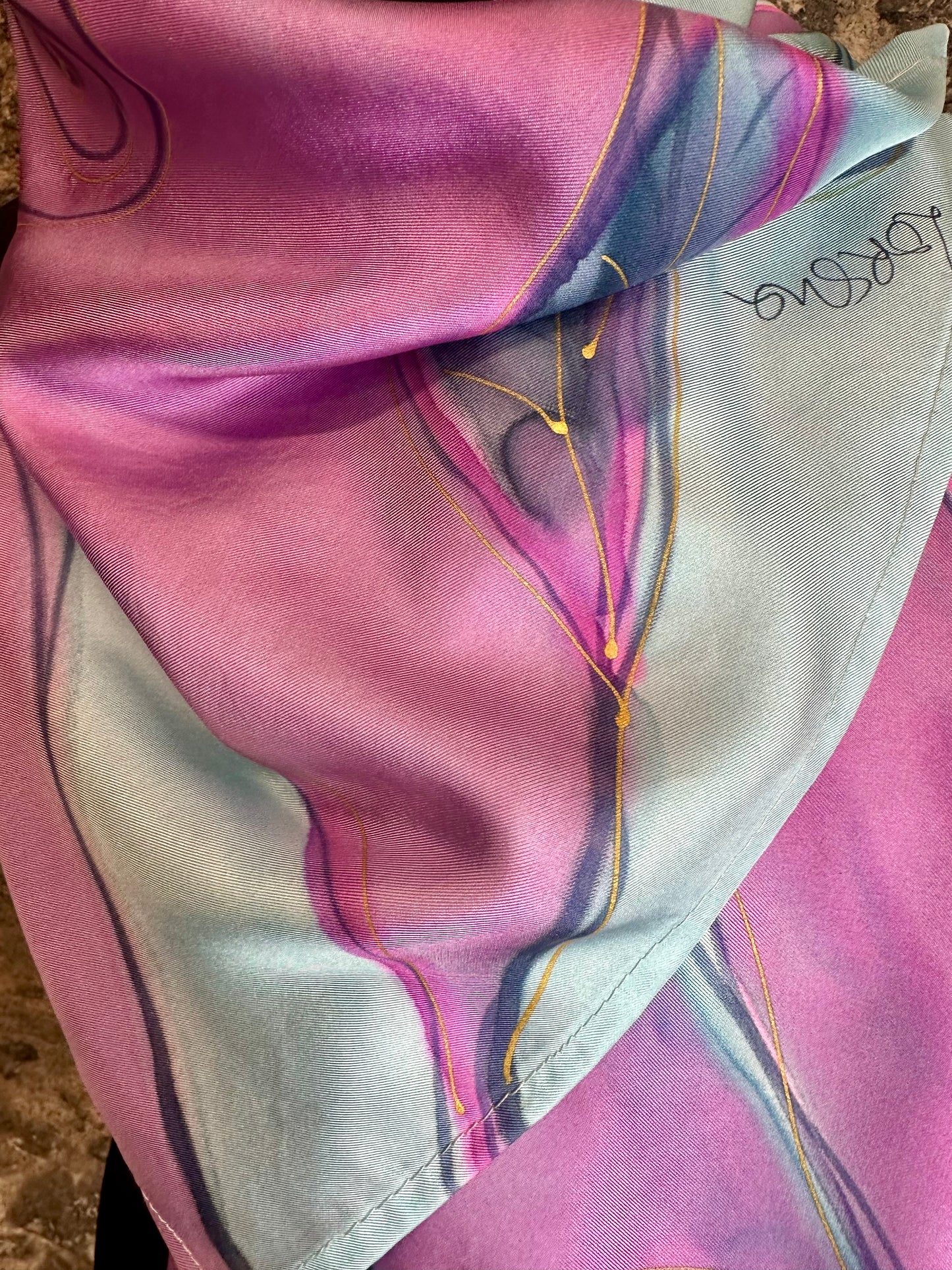 Lorshadesign Handpainted silk scarf collection